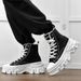 Men's Shoes new style shoes thick soled canvas couple shoes closed toe high top large size women's shoes suede snow boots_vogvips.com