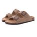 CRACOMIN New Summer Women's Slippers With Arch Support Slip-On Outdoor Slides Cork Footbed Sandals With Adjustable Double Buckle_vogvips.com