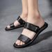 Dual Purpose Sandals, One Line Slippers, Trendy Summer New Soft Sole, Personalized Youth Trend, Casual Korean Version Of_vogvips.com
