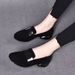 Soft Leather 2026 New Spring Frosted Fashion Women's Shoes Flat Loafers Low-heel Soft-soled Moccasins_vogvips.com
