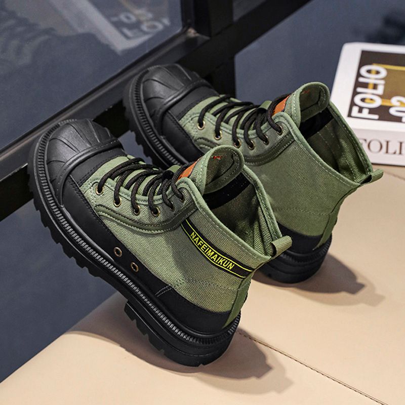 Parent-child Shell Head Martin Boots Workwear Knight Boots Boys And Girls' Shoes Middle-aged Children_vogvips.com