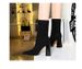 Women's Shoes Sexy Nightclub Slim Thick Heel Ultra High Heel Suede Pointed Winter Short Boots Women's Boots_vogvips.com