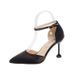 MTX 2025 Spring/Summer New Korean Style Pointed Toe Single One-Strap Buckle Stiletto High Heels Fashion Hollow Women's Shoes_vogvips.com