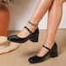 British Retro Closed-toe Sandals For Women, Summer Patent Shallow Mary Jane Shoes, Thick-soled Hollow-out Foreign Trade_vogvips.com