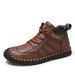 Autumn And Winter Plus-Size Men's Mid-Top Martin Boots Outdoor Casual Work Shoes With Stitching 2032_vogvips.com