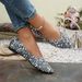 Women's Sequins 2025 Pointed Shallow Mouth Single Shoe Flat Bottom Casual Women's Shoes Big Size Bright Color Highlights_vogvips.com