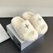 New SMFK Black Balloon Slippers With A 5cm Height Increase, Thick-soled Cross-pattern Women's Genuine Leather Slip-on_vogvips.com