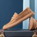 Euro Step 2025 New Soft Sole Men's Slip-On Lazy Genuine Loafers British Style Casual Leather Shoes_vogvips.com