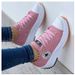 Women's Shoes Breathable High Top Cloth Shoes Casual Thick Bottom Lacing Height Increasing Shoes_vogvips.com