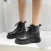 High Top Martin Women, Autumn And Winter New British Style Casual Versatile Skirt, Showing Off Legs, Slim Boots For_vogvips.com