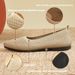 Women's Summer Solid Color Pointed Toe Flat Casual Breathable Ladies Hollow Out Cloth French Style Comfortable Single_vogvips.com