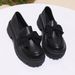 Loafers Women's Bow Platform Small Leather Shoes Retro Single Shoes Loafers_vogvips.com