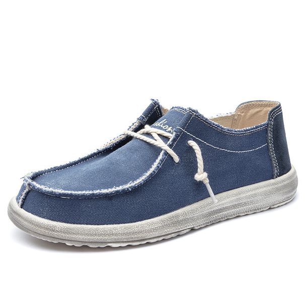 Men's casual shoes plus-size canvas loafers_vogvips.com