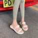 Stepping On Shit Slippers Women Ins Tide Bread Outer Wear Double With Flat Bottom Soft Bottom EVA Cool Slippers Candy Color_vogvips.com