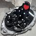 Spring And Summer New Arrivals In Stock: French-style Heart-shaped Polka Dot Bow Toe-post Flip-flops With Unique High_vogvips.com