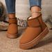 Winter Snow Boots Women, Plush Lined Non-Slip Platform Ankle Boots, Cozy Casual Slip-on Shoes, Bulk Wholesale_vogvips.com