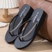 Rhinestone Flip-flops Beach Shoes Slippers Women's Summer Fashion Outwear Seaside Thick Sole Wedge Heel Flip-flops_vogvips.com