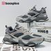 Baasploa Couple Walking Sneakers For Men Women Chunky Dad Shoes Comfort Leather Trainers Cushioned Casual Fashion_vogvips.com