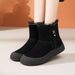 Soft Soled Thick Soled Snow Boots With Soft Leather, Women's New Fur Integrated Winter Boots, Warm Cotton Shoes_vogvips.com