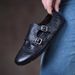 One Pedal Loafers Commuter Flat British Small Leather Shoes_vogvips.com