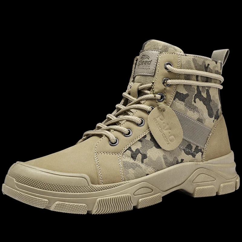 Battle Men's And Ankle Tactical Military Men's Job Security Shoes Motorcycle Boots Large 39-46_vogvips.com