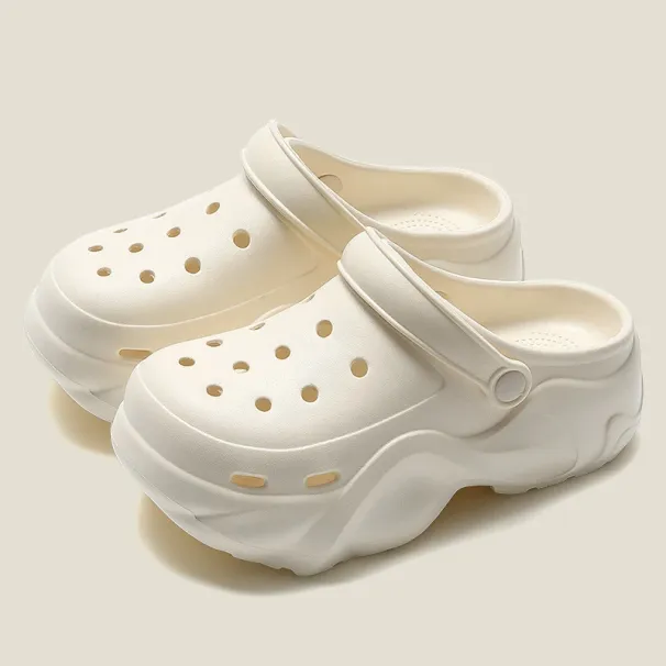 Women DIY Silver Butterfly-Knot Fashion Bow Decor Clogs Summer Spring Autumn Beach Sandals Cave Hole Garden Shoes_vogvips.com