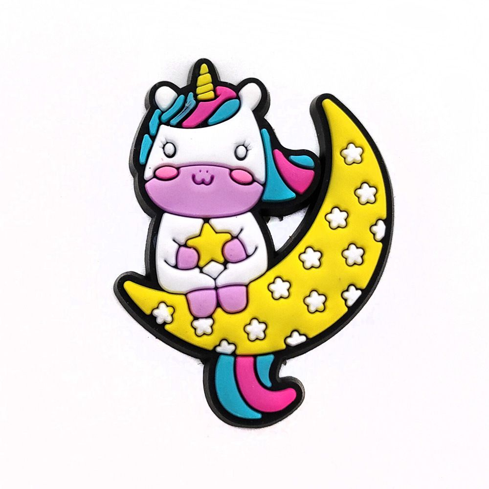 Cute Cartoon Unicorn Series Shoes Flower Decoration Buckle Children's Birthday Gift Garden Shoes Accessories Accessories_vogvips.com