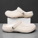 Men's EVA Clogs Hollow Design Breathable Quick Dry Garden Shoes One Piece Molded Beach Shower Shoes Beach Shower Sandals_vogvips.com