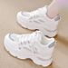 Spring Hot-Selling Meh Breathable Height-Increaing Single 2025 Thick-Soled Women' Sport Soft-Soled Non-Slip Dad_vogvips.com