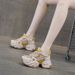 Dad Shoes Women's Retro Special Color Matching Through The Net Casual Versatile Comfortable Platform Running Women's Shoes_vogvips.com