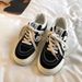 Retro Hong Kong-style Black Canvas Shoes Women, 2026 Autumn New Niche Design, Versatile Sneakers For Students, Trendy On_vogvips.com
