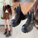Guyun | Thick-Soled Martin Women 2025 New Autumn Winter British Style Single For Petite Height Increase Platform_vogvips.com