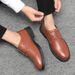 Cross-border Spring and Summer Leather Shoes Low-cut Casual Shoes All-match Men's Shoes Black Work Shoes Waterproof Korean Style Business Shoes for Me_vogvips.com