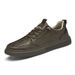 Men's Shoes Casual Board Shoes Men's Breathable Soft-soled White Shoes British Leather Sports Casual Board Shoes_vogvips.com