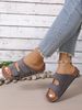 2026 Summer New Large Size Double Buckle Velcro Thick-Soled Women's Beach Open-Toe Sandals Wholesale_vogvips.com