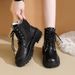 2026 Thick-Soled British Style Lace-Up Martin For Women Autumn Winter New Fashion Versatile Petite Non-Slip Short Boots_vogvips.com