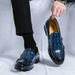 Suitable For All Seasons Large Monk Double Stitching 38-48 Size Loafers Men's Wedding Shoes Leather_vogvips.com