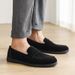 Genuine Leather Casual Luxury Brand Breathable Slip On Black Driving Shoes Moccasins Plus Size 39-45 Soft Men Loafers_vogvips.com