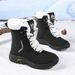 Fleece-Lined Snow Boots Waterproof Thickened Ski Winter Warm Cross-Border Hot-Selling Women's Fashion Versatile New_vogvips.com