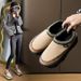 Fleece Platform Shoes, Female Students' Warm Casual Shoes, The Thickness Of The Sole Increases_vogvips.com
