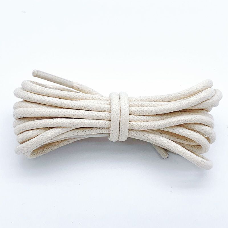 Round Waxed Shoelaces 3mm Round Running Shoes_vogvips.com