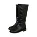 2024 Low Chunky Heel Long Women Round Toe Fashion Over-the-Knee High Straight Tube Riding Boots_vogvips.com