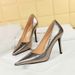 3391-7 Style Banquet Thin Heels, Shallow Mouth, Pointed Metal, Super High Heel Single Shoes, Women's Shoes_vogvips.com