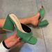 Square Toe High Slippers For Women, Outdoor Wear, 2022 New Style, European And American Export, Plus Size Women's Shoes,_vogvips.com