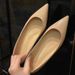 Naked Color Pointed Toe Shallow Mouth Single Shoes For Women With Low Heels And Flat Soles, 2024 New Internally Elevated_vogvips.com