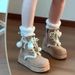 2026 Star Lace Thick-Soled Snow Boots For Women Autumn Winter New Fashion Versatile Retro Mid-Calf Warm Cotton Shoes_vogvips.com