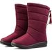 Foreign Trade Cotton Shoes For Women Large Size Fleece-Lined Snow Boots XX0203_vogvips.com