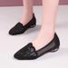 Soft Bottom Bag Head Rhinestone Hollow Mesh Single Shoes Flat Bottom Pointed Head Shallow Mouth Comfortable Sandals Women_vogvips.com