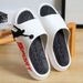Men's Sports Slippers For Outdoor Use In Summer Thick Soled Ins Basketball Trendy Slippers Wear Resistant Outdoor Soft Soled Men's Beach Flip Flops_vogvips.com