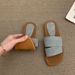 Ins-s Flat Roman Women, Suitable For Outdoor Wear Summer, Beach Sandals With Soft Soles, One-strap Slippers In Ins_vogvips.com